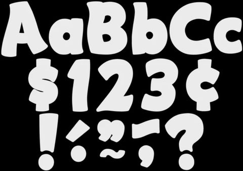 WHITE 4" LETTERS COMBO PACK