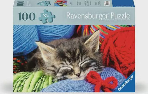 WOOL CAT 100 PC PUZZLE