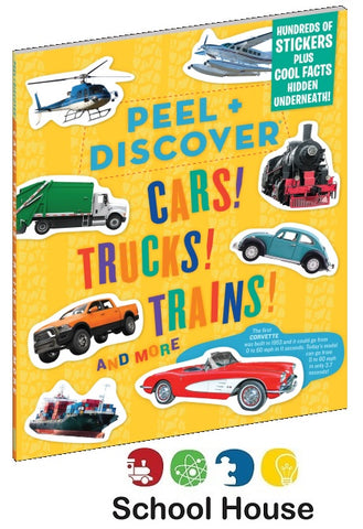 Peel & Discover Cars Trucks Sticker Book