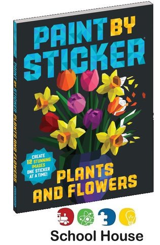 Paint By Sticker Plants & Flowers Book