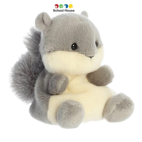 Aurora Palm Pals Gus Grey Squirrel Plush