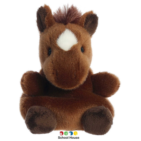 Truffle Brown Horse Palm Pals | Soft Plush Horse Stuffed Animal Toy 5 Inch