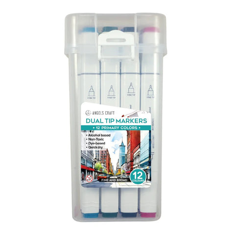 ALCOHOL MARKERS PRIMARY 12CT