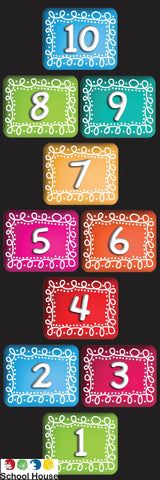 HOPSCOTCH CHALK LOOPS MAT RUNNER