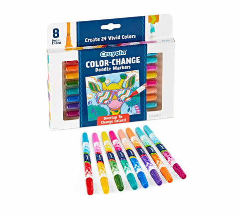 DOODLE MARKERS COLOR CHANGE 8 COUNT