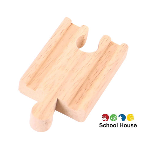 Bigjigs Rail 2-Inch Mini Wooden Train Track M/F Piece – Male/Female Connector Railway Accessory for Wooden Train Sets