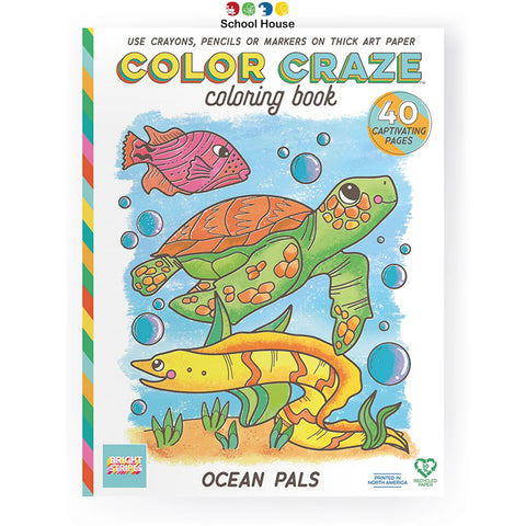 Ocean Color Craze Book | Sea Life Coloring Book for Kids*