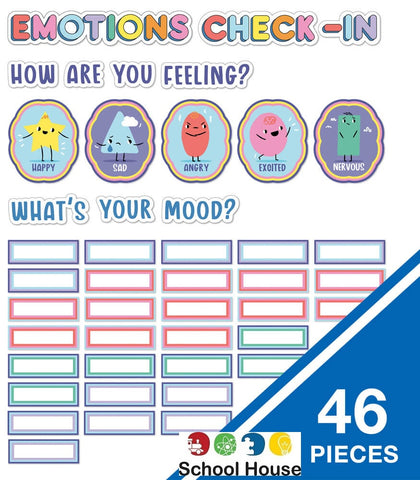 We Stick Together Emotions Check-In Bulletin Board Set