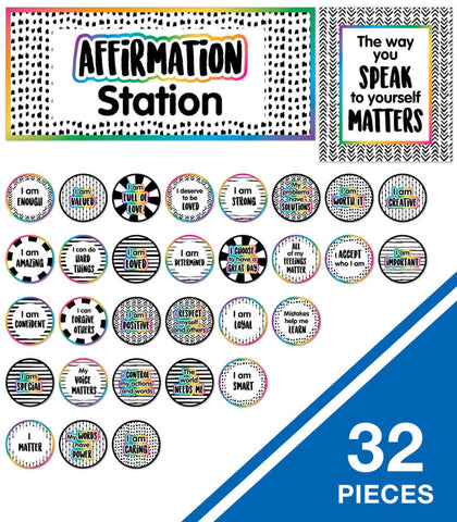 AFFIRMATION STATION BULLETIN BOARD SET