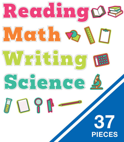 WALL SIGNS FOR CORE SUBJECTS BULLETIN BOARD SET