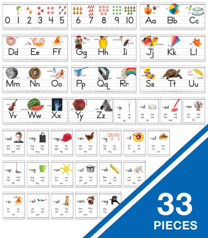 PHOTOGRAPHIC ALPHABET BULLETIN BOARD SET