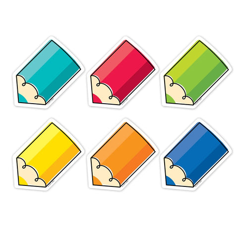 CORE DECOR DOODLE PENCILS MINI CUTOUTS COLORFUL
