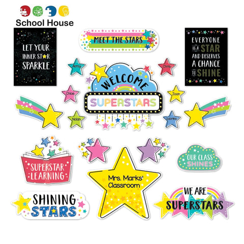 STAR BRIGHT SHINE BRIGHT BULLETIN BOARD SET