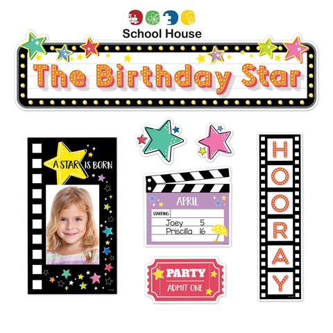 STAR BRIGHT HAPPY BIRTHDAY MINI BULLETIN BOARD SET