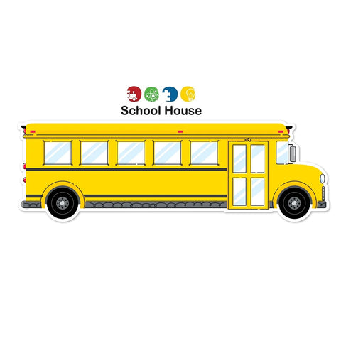 SCHOOL BUS GIANT BANNER BULLETIN BOARD SET