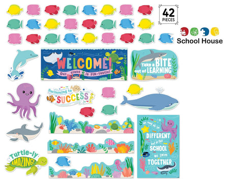 Sea Friends Under The Sea Bulletin Board Set – Ocean Classroom Diversity & Unity Display