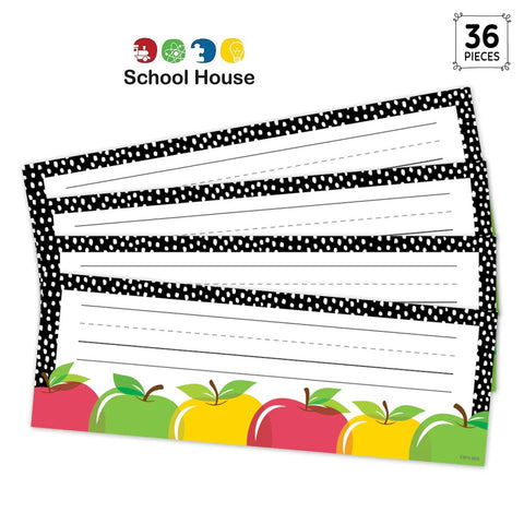 Apple Time Name Plates – Colorful Apple Classroom Desk Labels for Students