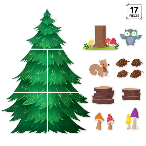 Woodland Friends Jumbo Pine Tree Set
