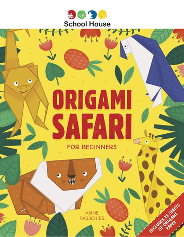 Origami Safari Book – Step-by-Step Animal Origami Kit with 24 Pages of Paper