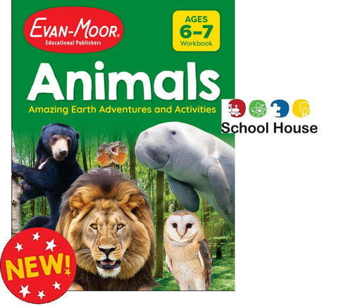 Amazing Earth Adventures Animals Ages 6–7 Activity Book – Animal Facts, Puzzles, Crafts & Learning Activities