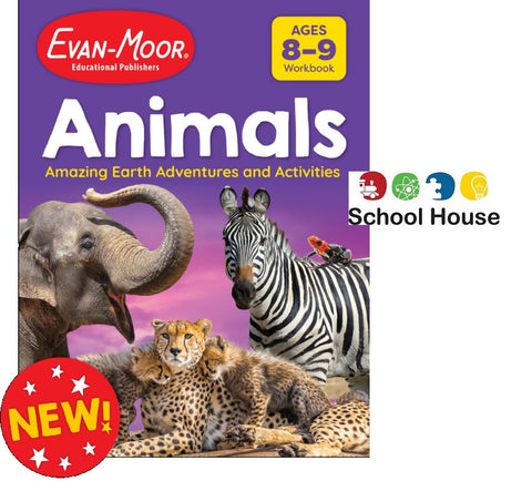 Amazing Earth Adventures Animals Ages 8–9 Activity Book – Wildlife Facts, Drawing, Puzzles & STEM Activities
