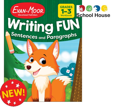 Writing Fun Sentences & Paragraphs Book – Elementary Writing Skills Practice Workbook