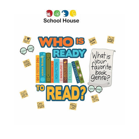 What Are We Reading? Dry Erase Headliner – Interactive Classroom Reading Bulletin Board Set