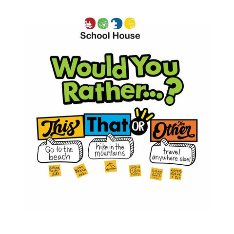 Would You Rather? Dry Erase Headliner – Interactive Classroom Question Bulletin Board Set