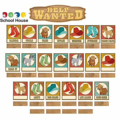 WILD WILD CLASSROOM JOBS MINI BB SET
