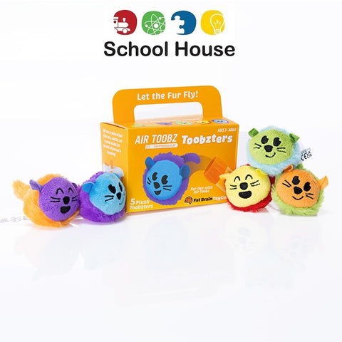 Air Toobz Toobzters – Set of 5 Fluffy Launchable Characters for Imaginative Play