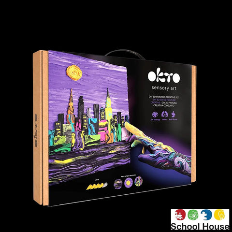 Okto New York Skyline 3D Modeling Painting Kit – DIY Sensory Art Experience
