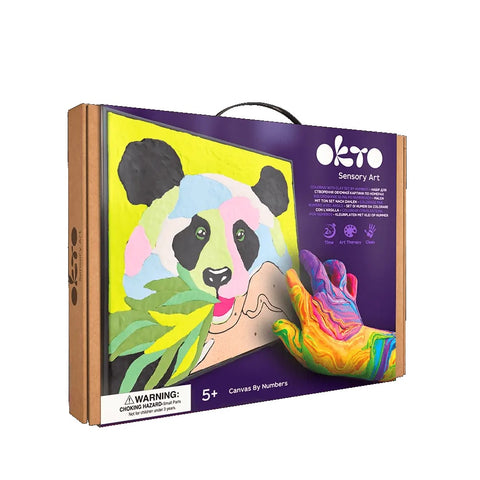 OKTO Sensory Art Panda | Kids Paint by Number Kit