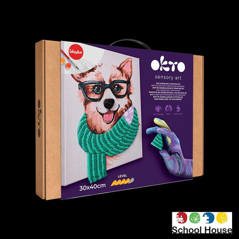 Okto Fashion Corgi 3D Modeling Painting Kit – Creative Air Clay Art Experience