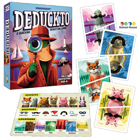 Deduckto Strategy Board Game – Logic & Deduction Game for Kids Ages 8+ (2-4 Players, 15 Min Playtime)