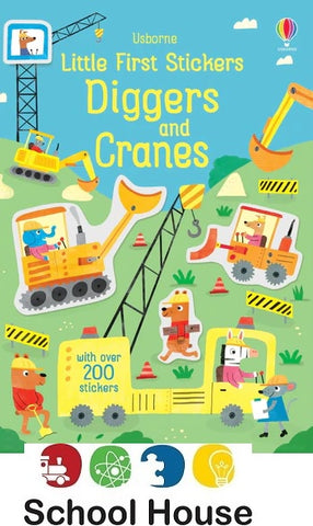 LITTLE STICKERS DIGGERS & CRANES BK