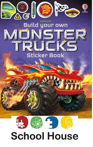 Build Your Own Monster Trucks Activity Book Ages 5–8