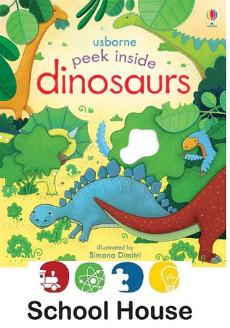 Peek Inside Dinosaurs Board Book for Kids Ages 3–5