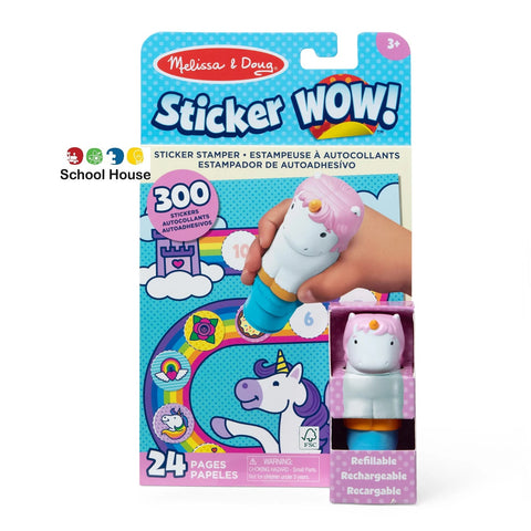 Sticker WOW! Unicorn Activity Book with Cupcake the Unicorn Sticker Stamper & 300 Surprise Stickers