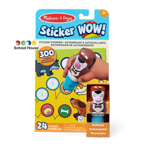 Melissa & Doug Sticker WOW! Dog Activity Book with Cocoa the Dog Sticker Stamper & 300 Surprise Stickers – Pet-Themed Travel Activity Toy for Kids Ages 3+