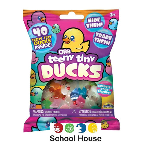 Teeny Tiny Ducks 40 Piece Bag | Mini Resin Duck Toys for Collecting, Trading & Sensory Play