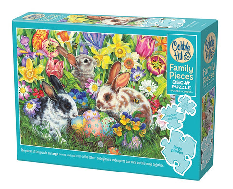 Easter Bunnies 350 Piece Family Jigsaw Puzzle | Multi-Size Pieces
