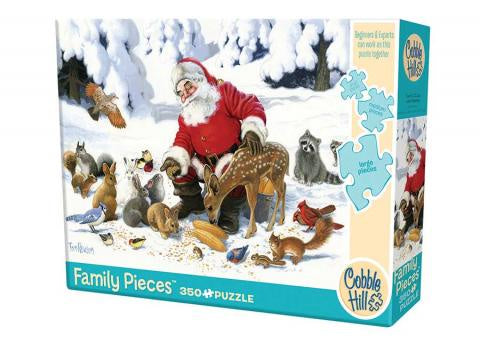 Santa Claus & Friends Family Puzzle – 350-Piece Multi-Size Christmas Jigsaw Puzzle