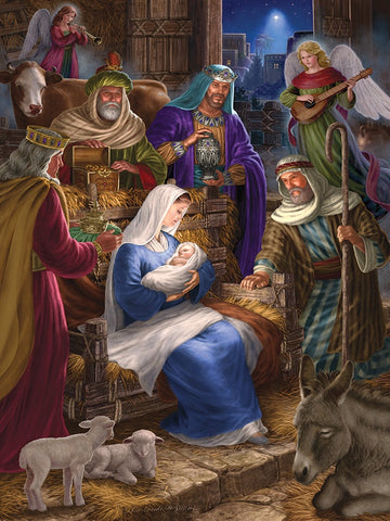 HOLY NIGHT 350 PIECE FAMILY PUZZLE