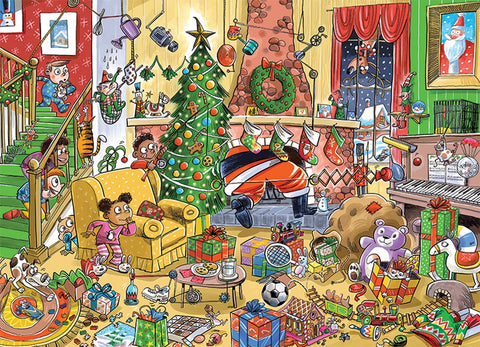 Catching Santa 350-Piece Family Puzzle