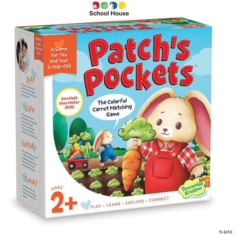 Patch’s Pockets Color Matching Game for Toddlers – Bunny Carrot Learning Game for Ages 2+