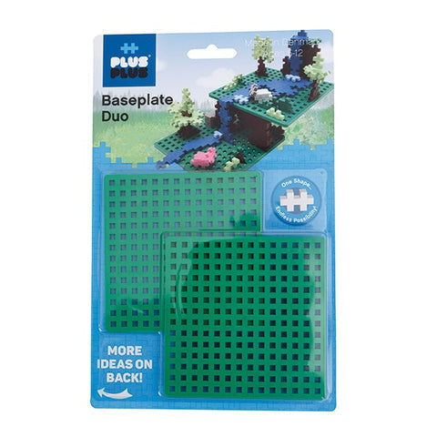 PLUS PLUS GREEN BASEPLATE DUO
