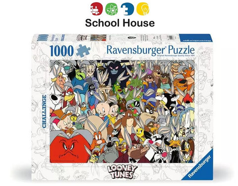 Looney Tunes Challenge 1000 Piece Puzzle – Classic Cartoon Character Jigsaw Adventure