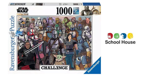 Star Wars The Mandalorian Challenge 1000 Piece Puzzle – Ravensburger Disney+ Mandalorian Jigsaw Puzzle for Adults & Teens Ages 14+