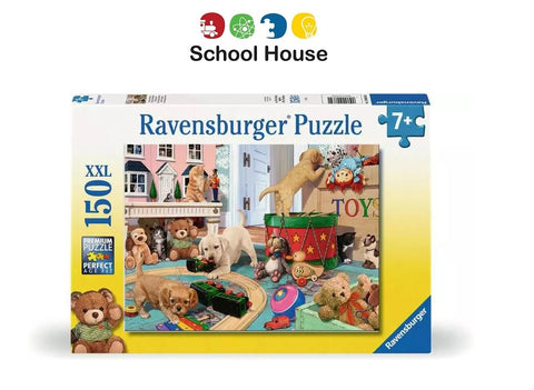 Ravensburger Little Paws Playtime 150 XXL Piece Puzzle – Puppy & Kitten Jigsaw Puzzle for Kids Ages 7+