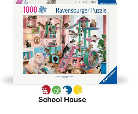 Cat Tree Heaven 1000 Piece Jigsaw Puzzle